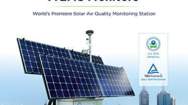 World’s first solar-powered air quality monitoring station